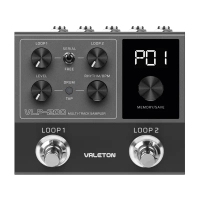 Valeton VLP-200 Electric Guitar Effect Recorder Multi Track Sampler Phrase Loop Drum Machine Accompa