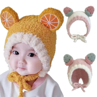 Baby童衣 寶寶帽子 秋冬可愛嬰童毛線帽 珊瑚絨套頭帽 嬰幼兒冬季護耳帽 88974