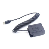 PD USB Type C to DMW-BLC12 Dummy Battery DMW-DCC8 DC Coupler for Panasonic DMC-GX8 G80 G81 G85 G90 G91 G95 G99 G5 FZ2500 Camera
