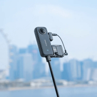 อะแดปเตอร์เสียงไมค์ X3อะแดปเตอร์ไมโครโฟนสำหรับ Insta360 One X3 Action Camera Accessories