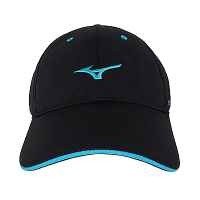 Mizuno Cap [J2TW100109P] 棒球帽 運動 路跑 遮陽 輕量 透氣 舒適 服貼 可調整 黑藍