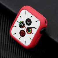 Soft Silicone Watch Proctector Case for Apple Watch 40mm 42mm Washable Full Protective Cover for Apple Watch 44mm 38mm 41mm 45mm