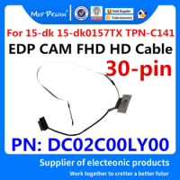 New DC02C00LY00 L61337-001 For HP Pavilion Gaming 15-dk 15-dk0157TX TPN-C141 FPC52 Laptop Lcd EDP FHD HD Camera Cable 30pin