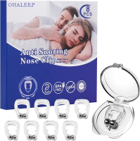 Anti Snoring DevicesSnore Stopper with Adjustable Magnet Silicone Nose Clip Stop Snoring Effective t