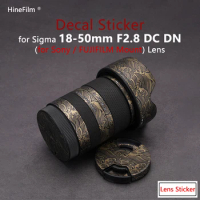 Sigma 18-50 F2.8 E / X Mount Lens Decal Skin for Sigma 18-50mm F2.8 DC DN Lens Stickers Protector Anti-scratch Cover Film