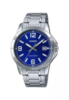 CASIO Men's Analog Watch MTP-V004D-2B Silver Stainless Steel Watch