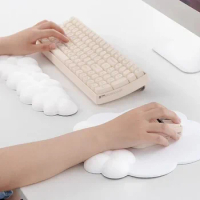 Mouse Pad with Wrist Rest Keyboard Cloud Anti-slip Memory Foam Desktop Office Gamer Mouse Wrist Rest