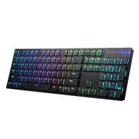 TESORO鐵修羅  GRAM XS G12超薄型機械鍵盤RGB-青軸中文-黑