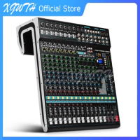 16 Channel Bluetooth Mixer Console Audio Mixing Console with 48V Phantom Power USB 24 BIT Digital Effect for DJ Stage Equipment