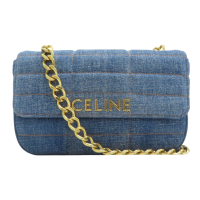 【二手名牌BRAND OFF】CELINE 賽琳 藍色 單寧 肩背包