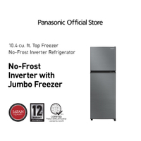 3333Panasonic NR-BP292VS 10.4 cu ft No-Frost Inverter Type Two Door Top Freezer Standard Refrigerato