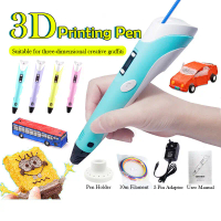 [Free Filament+Album] 3D Printing Pen PLA Smart 3D Printing Doodle Pen Drawing Pen 3D Filament Desig