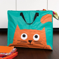 【Rex LONDON】環保收納袋 橘貓(購物袋 環保袋 收納袋 手提袋)