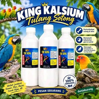Serbuk KALSIUM Tulang sotong kenari lovebird kura reptil gecko hamster