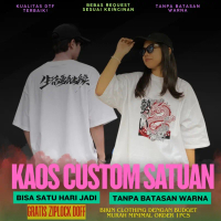 Kaos Custom 24S Premium- Custom Kaos Satuan/Kaos Custom Kelas/Kaos Custom Keluarga/Kaos custom Organ