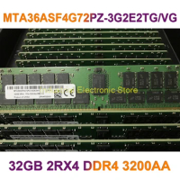 For MT RAM 32G 32GB 2RX4 DDR4 3200AA REG RDIMM Server Memory MTA36ASF4G72PZ-3G2E2TG/VG