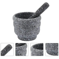 Ceramic Kitchen Granite Set Mortar Pounder Tools Grinder Garlic Marble Pepper Medicine Household Pot Device Pestle