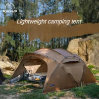 Camping Tents Waterproof Double Layer Tent Home Beach Tent Sun Shelter Ultralight Outdoor Nature Hike Folding Backpacking