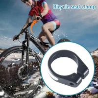Bike Seat Post Clamp Easy Installation Aluminum Alloy Cycling Saddle Seat Post Clamp Bike Accessories