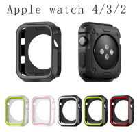 Soft TPU protective Case for Apple Watch 44mm 40mm 38mm 42mm Cover Shell Perfect Bumper For Apple iwatch case Series 4/3/2/1