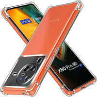 Case For Vivo X90 X80 X70 X60 X50 Pro+ X50 Lite Vivo X Note Case Clear Shockproof Slim Thin Soft TPU Silicone Anti-Drop Cover