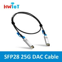 25G Passive Copper Direct Attach Cable 0.5m to 5m DAC CableTwinax Cable Compatible Mellanox Cisco Huawei Etc