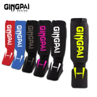 Knitted Cotton Boxing Shin Guards MMA Instep Ankle Protector Foot Protection TKD Kickboxing Pad MuayThai Training Leg Support