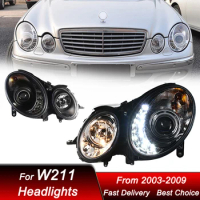 Car Headlights For Mercedes-Benz E Class W211 E200 2003-2009 new style LED Auto Headlamp Assembly Projector Lens Accessories Kit