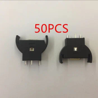 50 Pcs Black Plastic CR2032 2032 3V Cell Coin Battery Socket Holder Case