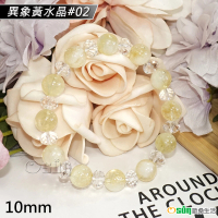【Osun】10mm02天然異象黃水晶造型手鍊(情人節生日禮物飾品母親節水晶手鍊CE476)