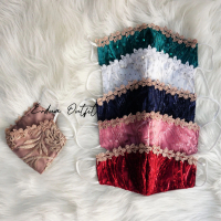 Masker Brukat Tile Erdua Earloop/ Non-hijab