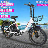 800W Aluminum alloy Folding Electrci bike 20*4.0 inch Fat Tyre Beach Snow Ebike 48V 13AH Lithium Battery Electric bicycle
