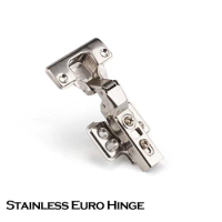 KeenKee Stainless steel Hydraulic Hinge Core Damper Buffer Cabinet Hinges Cupboard Door Euro Hinges Soft Close Hardware