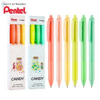3pcs Japan Pentel Gel Pen BLN125 Smooth Quick Drying 0.5mm Black Refill ENERGEL Candy Color School Office Stationery