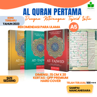 Mushaf AT-TAJWID Al Quran Tajwid Lengkap Mudah Baca untuk Pemula A5  alquran alquran tajwid