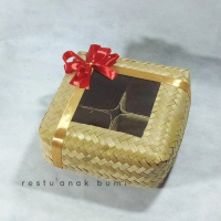 besek sekat 4 mika pita, besek hias, besek warna, besek hantaran, box bambu, hampress, kardus, tas p