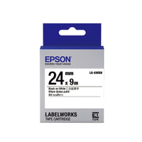 EPSON 一般系列 LK-6WBN 白底黑字 24mm 標籤帶 S656401 適用 LW-600P/LW-K600/LW-700/LW-Z900/LW-900P/LW-1000P/