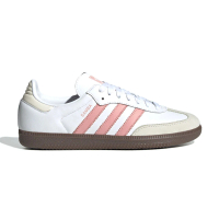 adidas 愛迪達 Samba OG W 女鞋 白粉紅色 德訓鞋 復古 休閒鞋 JI2677