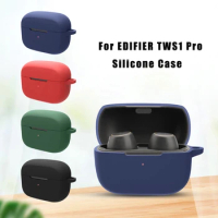 Silicone Shell Protective Cover Dust-proof Shell Anti-fall Earphone Case for EDIFIER TWS1 Pro Wireless Earbuds