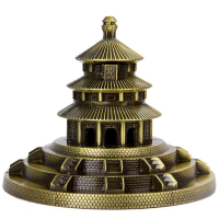 天壇模型 金屬 中國古建筑模型北京天壇祈年殿擺件創意旅游紀念品