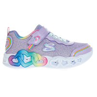 Skechers Infinite Heart Lights [303751LLVMT] 中童 女童 休閒鞋 燈鞋 紫彩