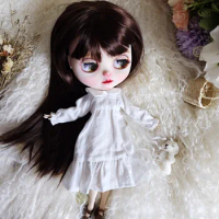 Blythe Doll Dress White Skirt 19 Joint Body Doll 28-30cm Dress OB22 OB24 Doll Accessories blythe doll clothes