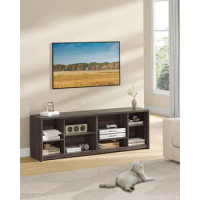 TV stand, suitable for 75 inch entertainment center with storage rack, TV console, easy to assemble, living room TV cabinet