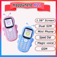 Small Child Mobile Phones Push-button telephone No Camera Mini Cute Speed Dial Call Cell Phone Free Case Torch cheap celulares