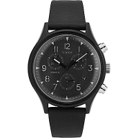 TIMEX 天美時 MK1 Chrono系列 經典復古手錶-黑/42mm