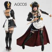 AGCOS Yor Forger Doujin Maid Cosplay Costume Girl Halloween Uniforms Dress Sexy Cosplay