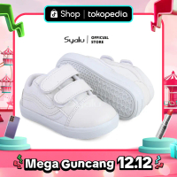 Syalu Sepatu Anak Kekinian Usia 1-2 Tahun T01 Putih Sepatu Anak Laki Laki dan Cewek Perempuan sepatu