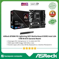 Motherboard Asrock B760M PG Lightning WiFi Mobo Intel LGA 1700 Resmi