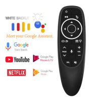 Backlit G10 Voice Air Mouse with 2.4G Wireless 6 Axis Gyroscope Microphone IR Remote Control For Android tv Box,Laptop,PC