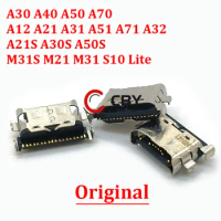 100pcs Original USB Charging Port Plug Dock Connector Socket For Samsung Galaxy A51 A71 A21S M31S M21 M31 A31 A41 A12